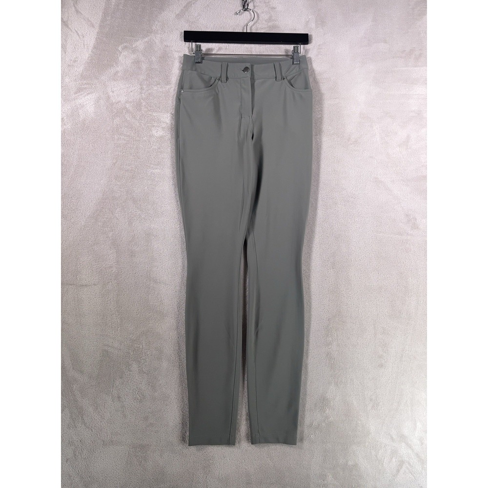 Lululemon City Sleek 5 Pocket Pants Womens Size 27x31 Gray Sage Performance